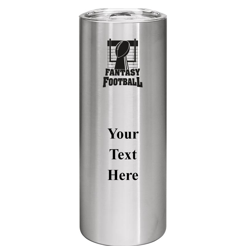 SLIM TUMBLER 20OZ SILVER