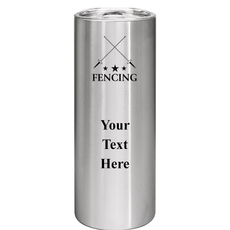 SLIM TUMBLER 20OZ SILVER