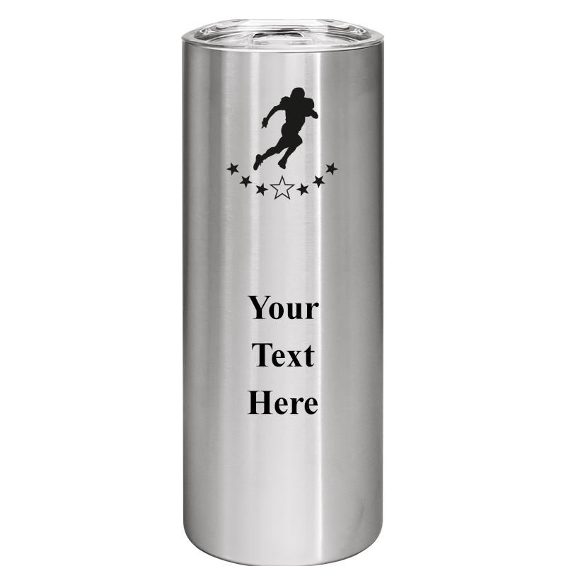 SLIM TUMBLER 20OZ SILVER