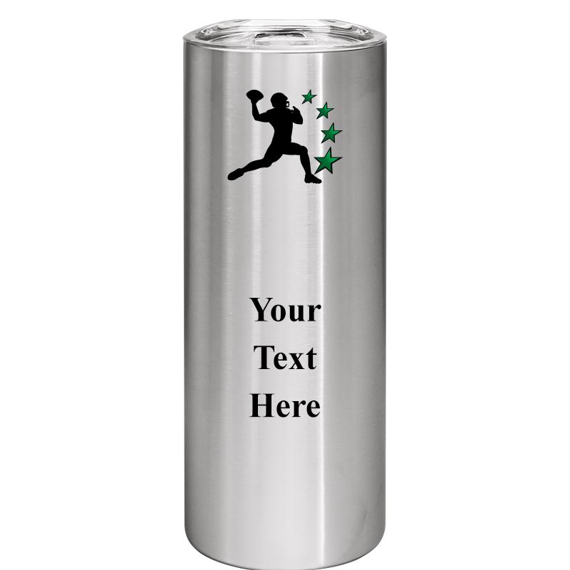 SLIM TUMBLER 20OZ SILVER