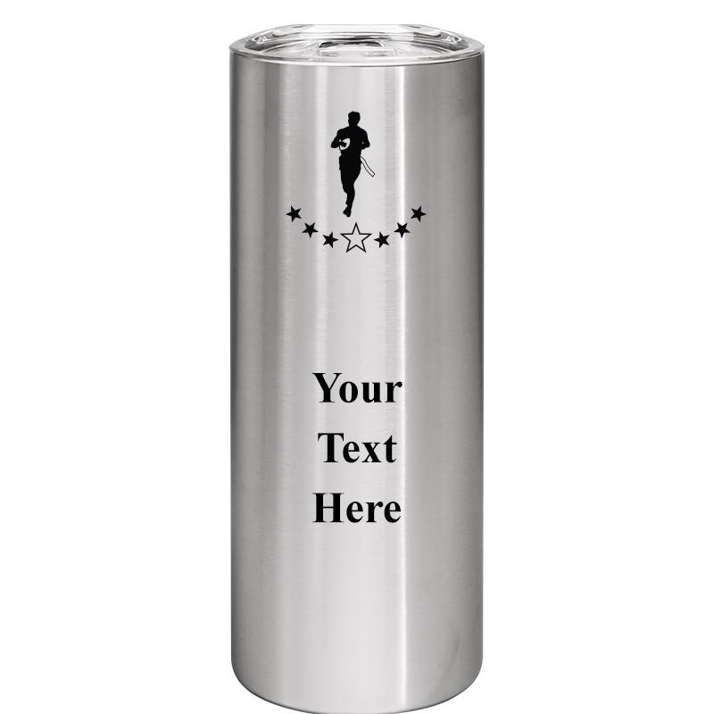 SLIM TUMBLER 20OZ SILVER