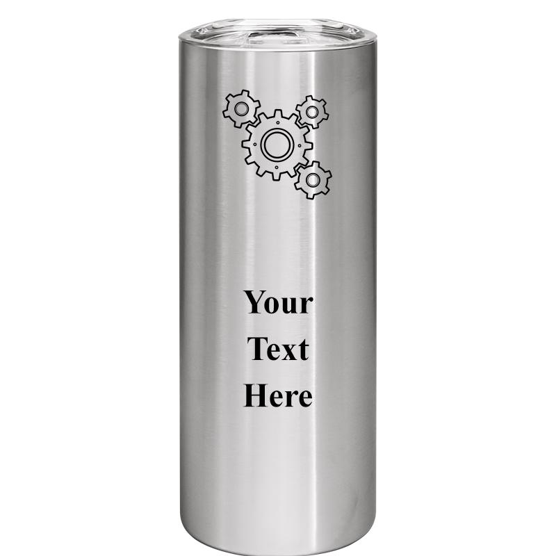 SLIM TUMBLER 20OZ SILVER