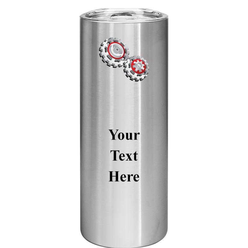 SLIM TUMBLER 20OZ SILVER