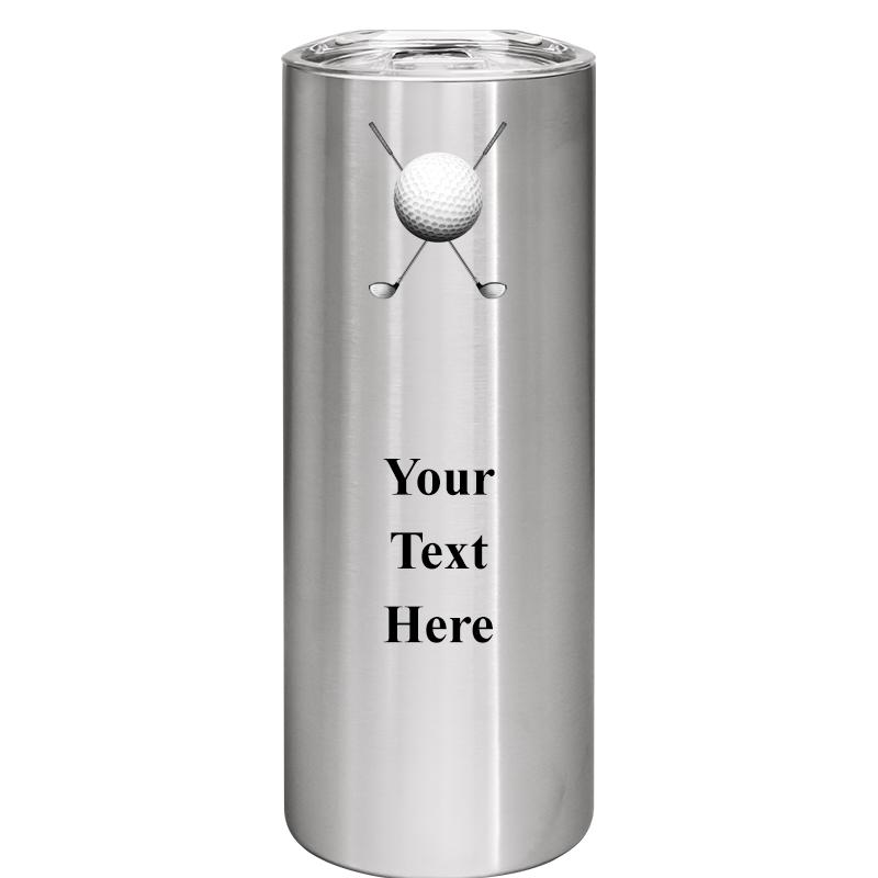 SLIM TUMBLER 20OZ SILVER