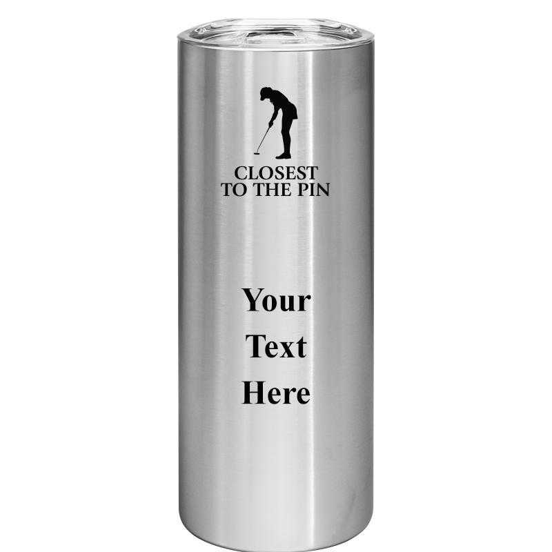 SLIM TUMBLER 20OZ SILVER