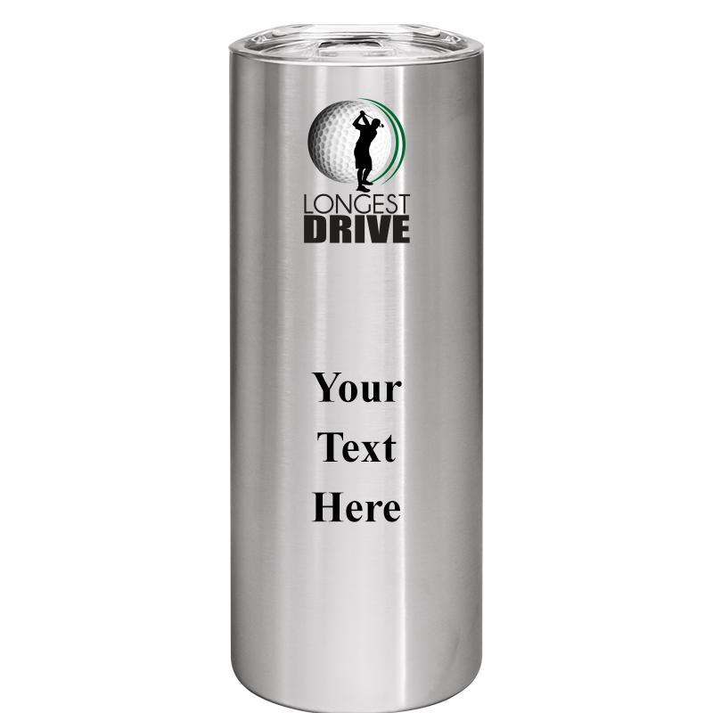 SLIM TUMBLER 20OZ SILVER