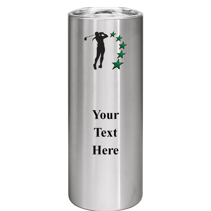 SLIM TUMBLER 20OZ SILVER