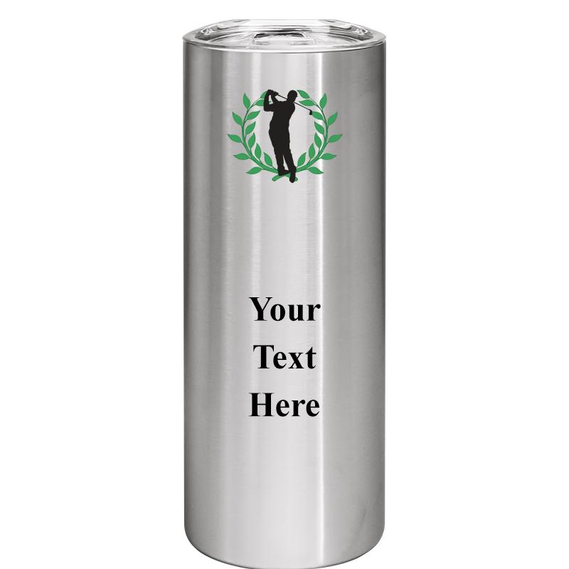 SLIM TUMBLER 20OZ SILVER