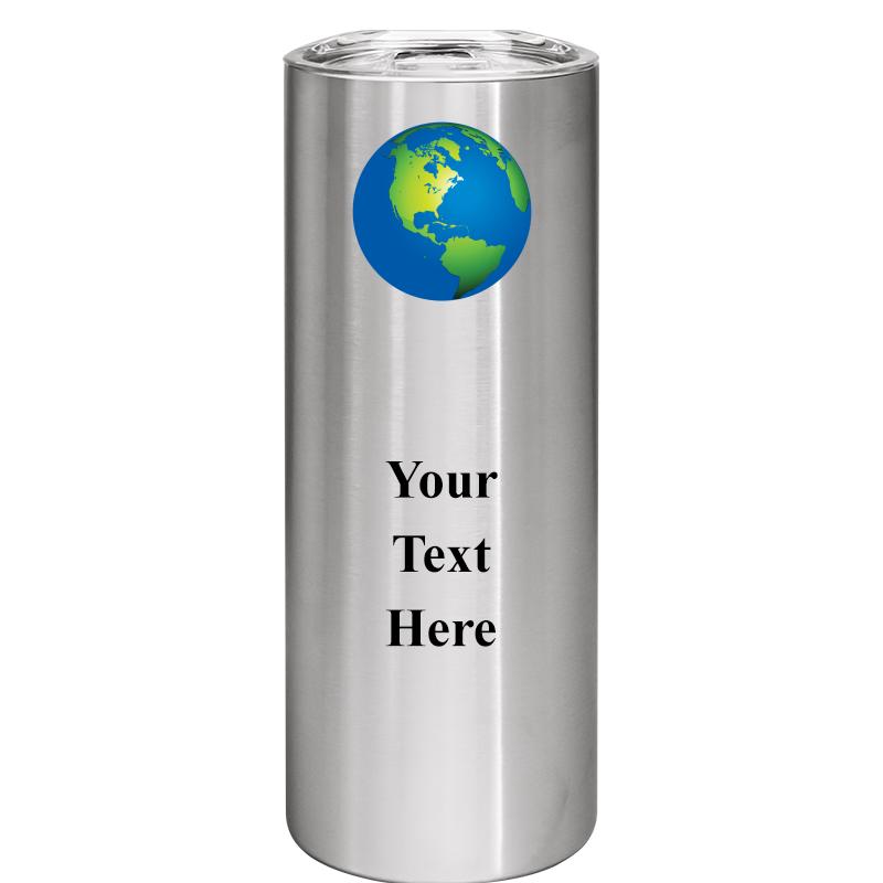 SLIM TUMBLER 20OZ SILVER