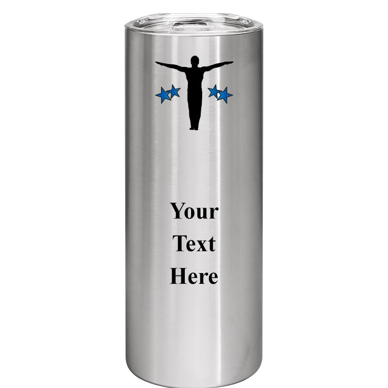 SLIM TUMBLER 20OZ SILVER