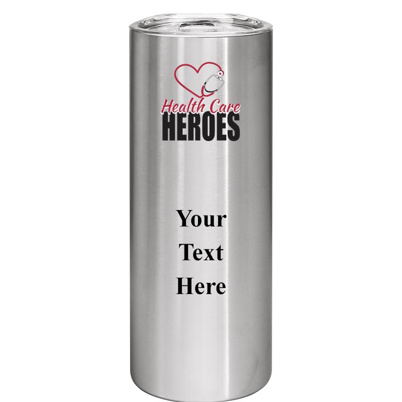 SLIM TUMBLER 20OZ SILVER