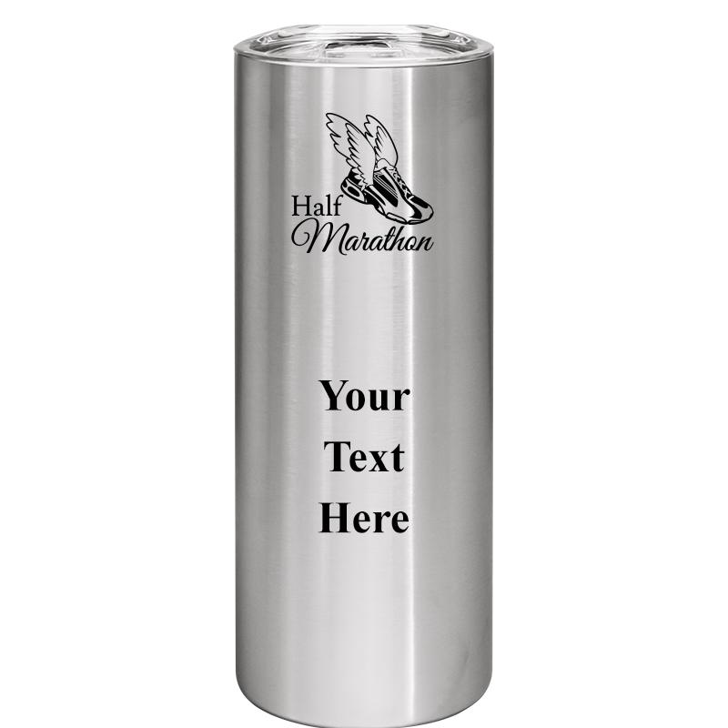 SLIM TUMBLER 20OZ SILVER