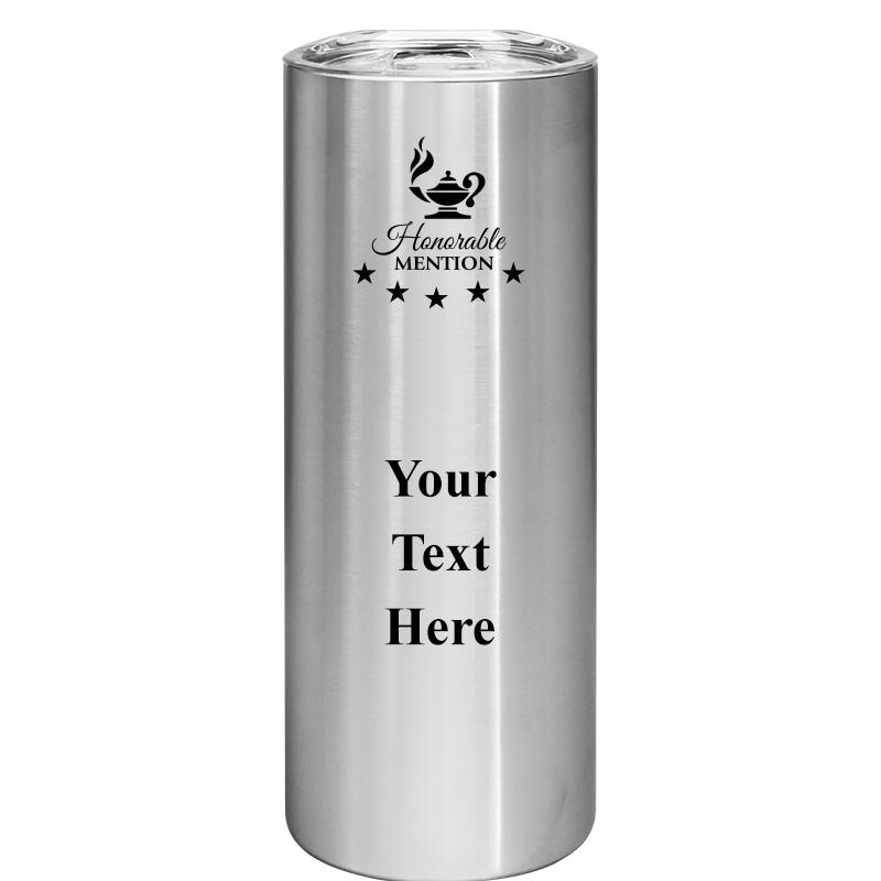 SLIM TUMBLER 20OZ SILVER