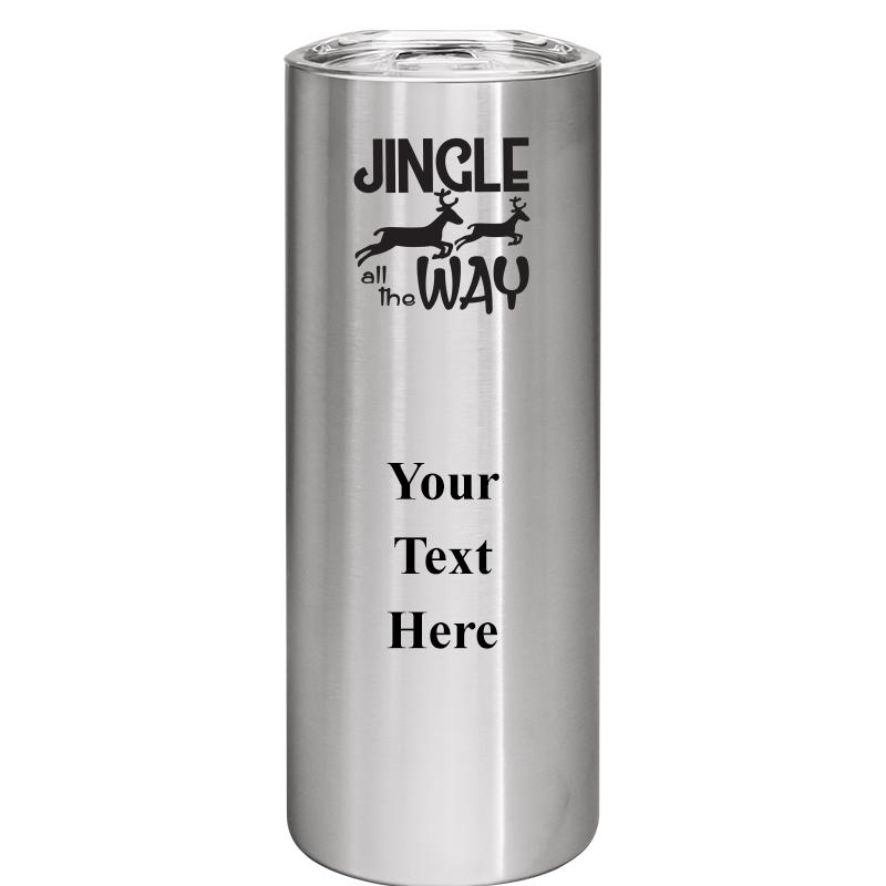SLIM TUMBLER 20OZ SILVER