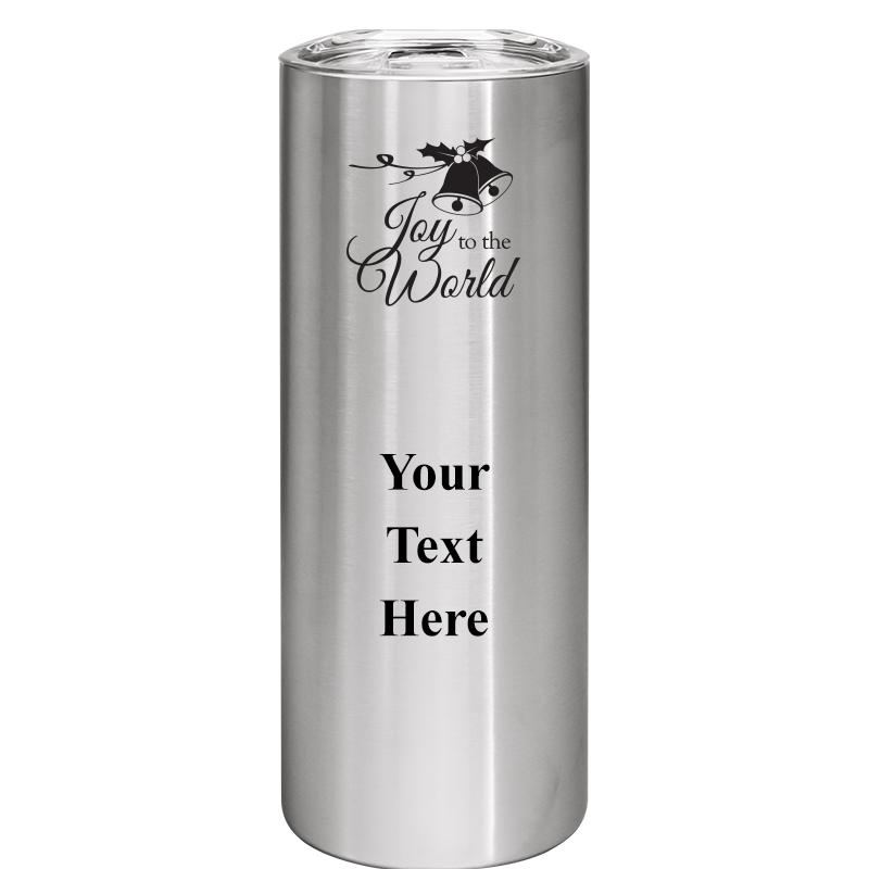 SLIM TUMBLER 20OZ SILVER