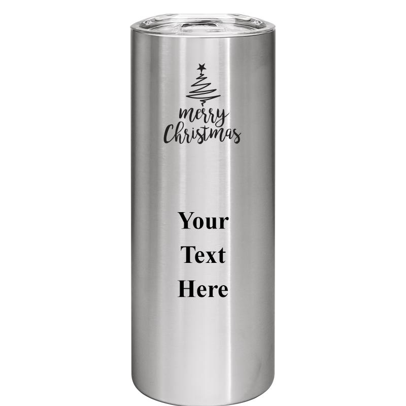 SLIM TUMBLER 20OZ SILVER