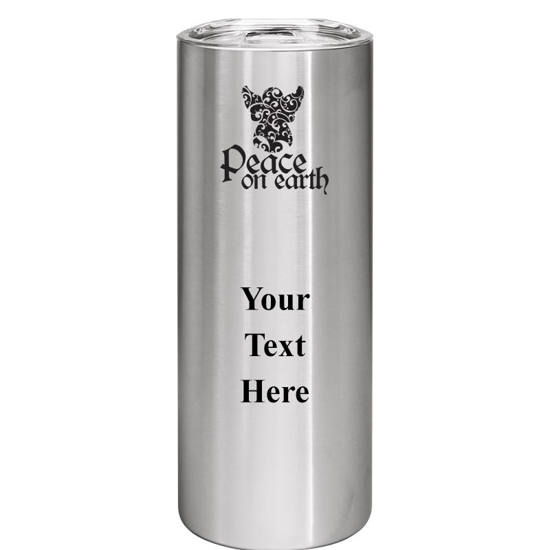 SLIM TUMBLER 20OZ SILVER