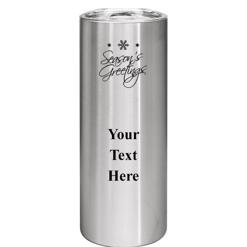 SLIM TUMBLER 20OZ SILVER