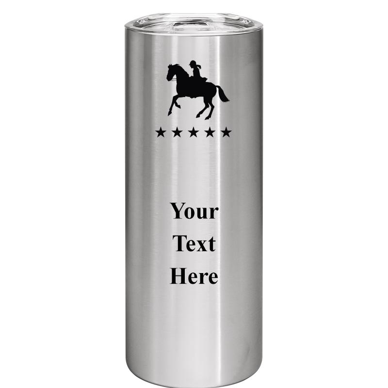 SLIM TUMBLER 20OZ SILVER