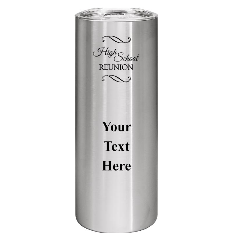 SLIM TUMBLER 20OZ SILVER
