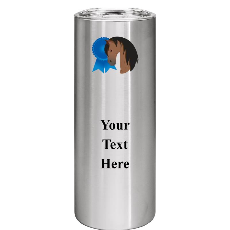 SLIM TUMBLER 20OZ SILVER