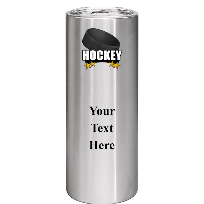 SLIM TUMBLER 20OZ SILVER