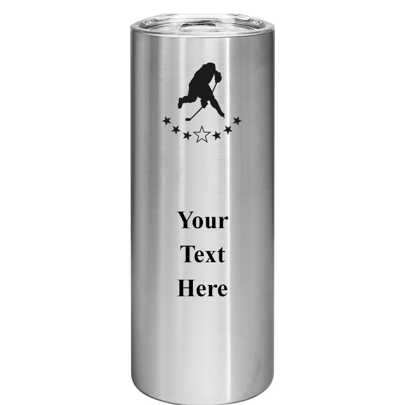 SLIM TUMBLER 20OZ SILVER