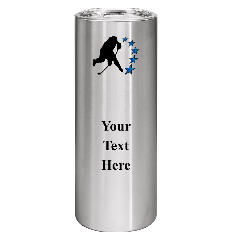 SLIM TUMBLER 20OZ SILVER