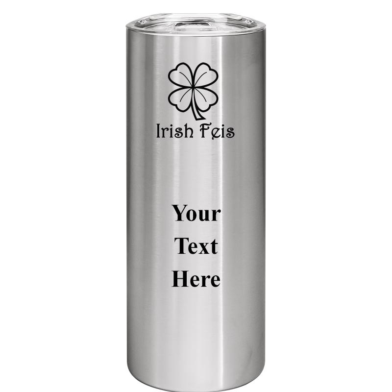 SLIM TUMBLER 20OZ SILVER