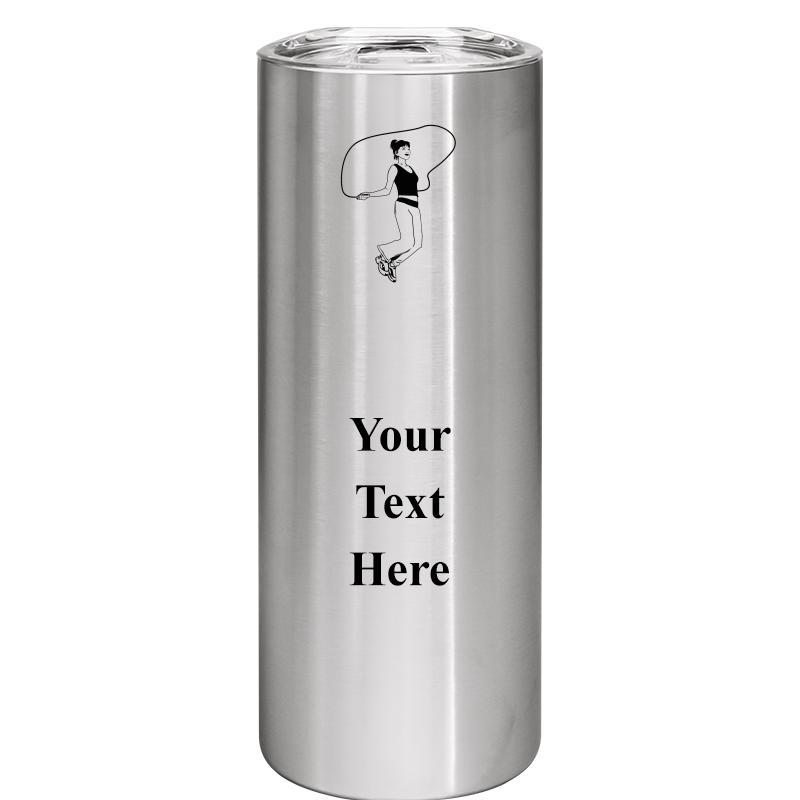 SLIM TUMBLER 20OZ SILVER