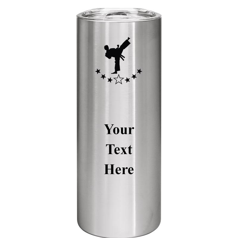 SLIM TUMBLER 20OZ SILVER
