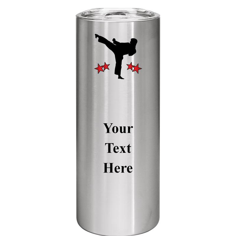 SLIM TUMBLER 20OZ SILVER