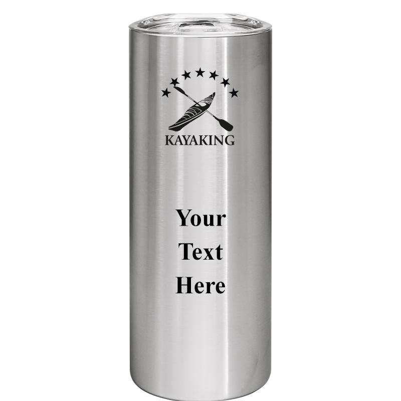 SLIM TUMBLER 20OZ SILVER