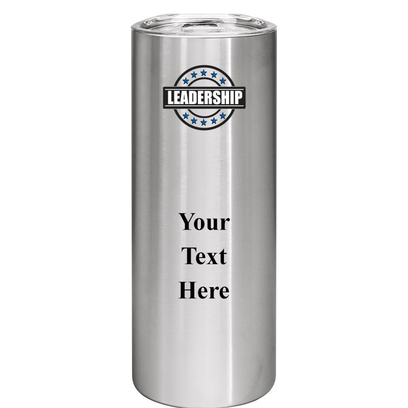 SLIM TUMBLER 20OZ SILVER