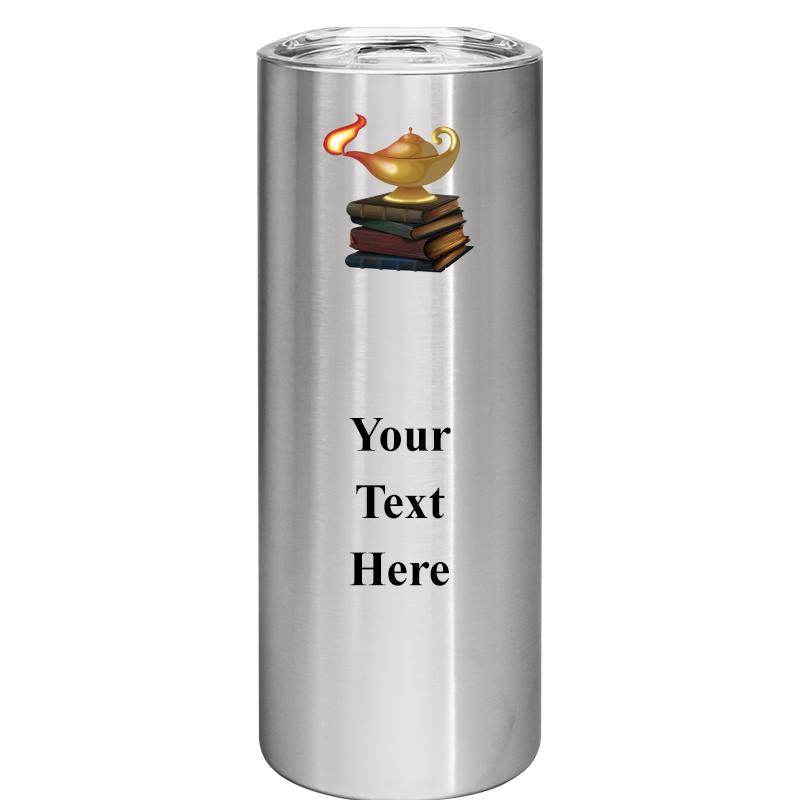 SLIM TUMBLER 20OZ SILVER