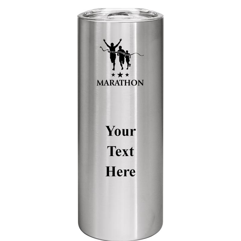 SLIM TUMBLER 20OZ SILVER