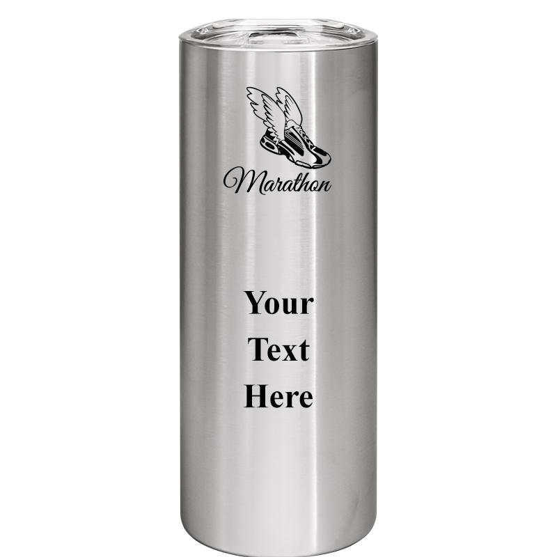 SLIM TUMBLER 20OZ SILVER