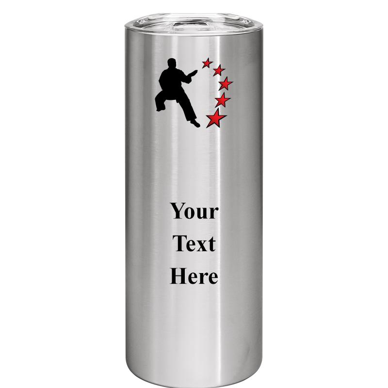 SLIM TUMBLER 20OZ SILVER