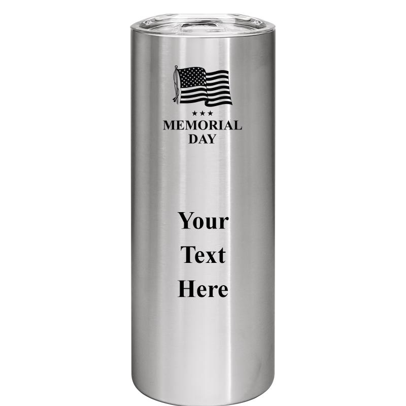 SLIM TUMBLER 20OZ SILVER