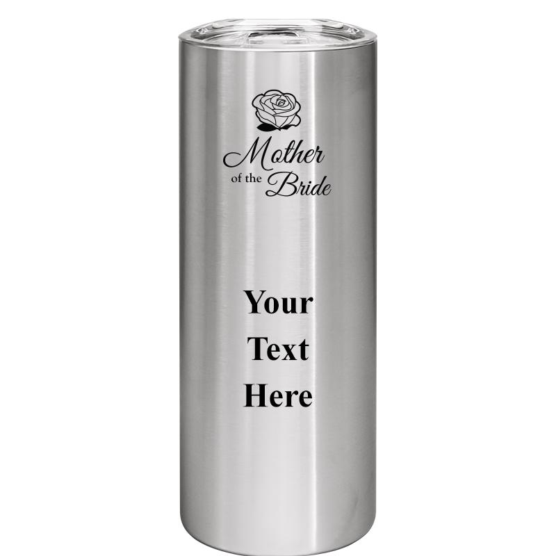 SLIM TUMBLER 20OZ SILVER