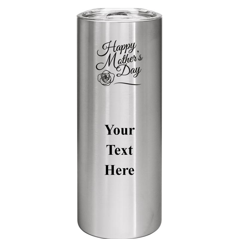 SLIM TUMBLER 20OZ SILVER