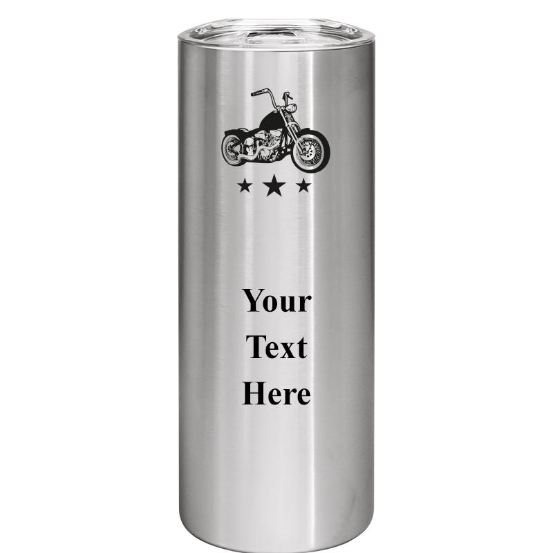 SLIM TUMBLER 20OZ SILVER