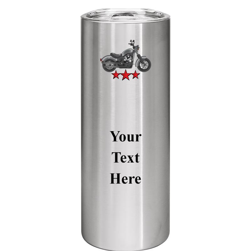 SLIM TUMBLER 20OZ SILVER