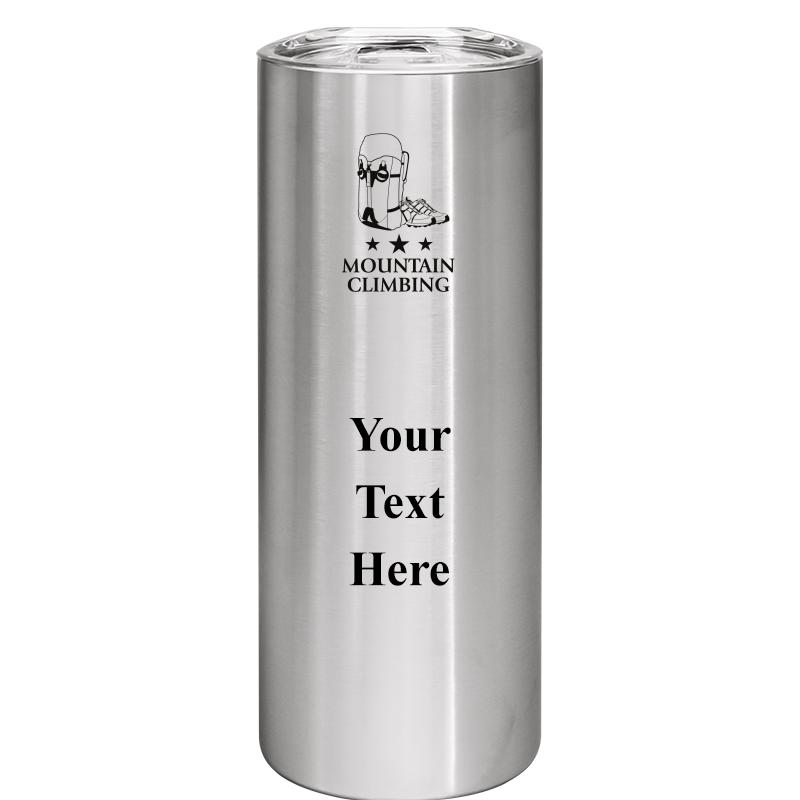 SLIM TUMBLER 20OZ SILVER