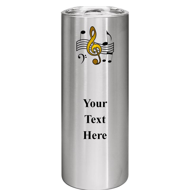 SLIM TUMBLER 20OZ SILVER