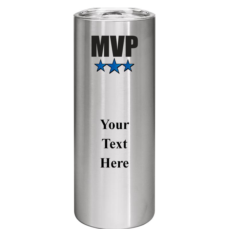 SLIM TUMBLER 20OZ SILVER