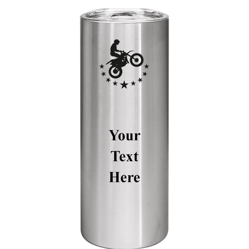 SLIM TUMBLER 20OZ SILVER