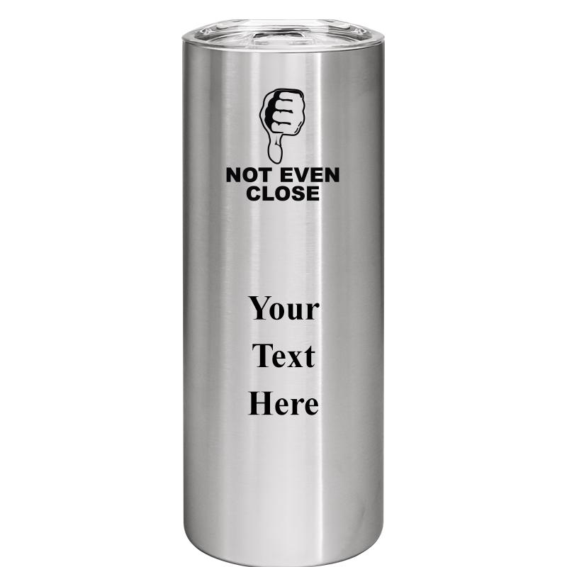 SLIM TUMBLER 20OZ SILVER