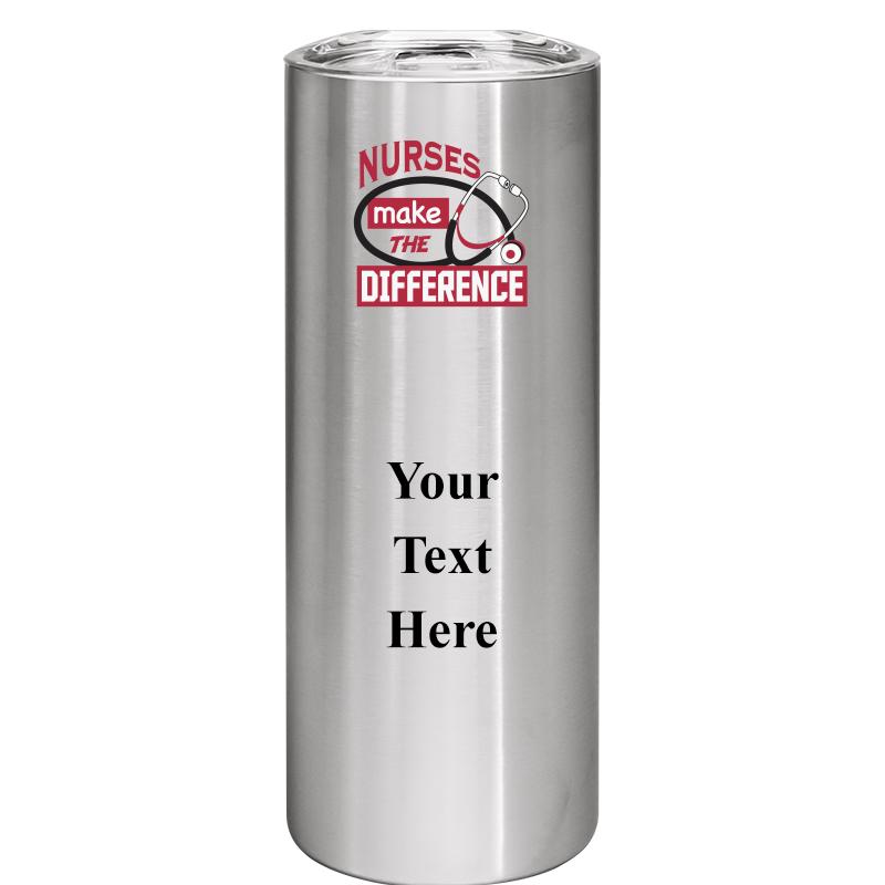 SLIM TUMBLER 20OZ SILVER