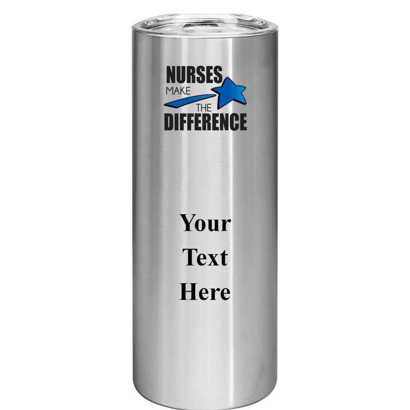 SLIM TUMBLER 20OZ SILVER